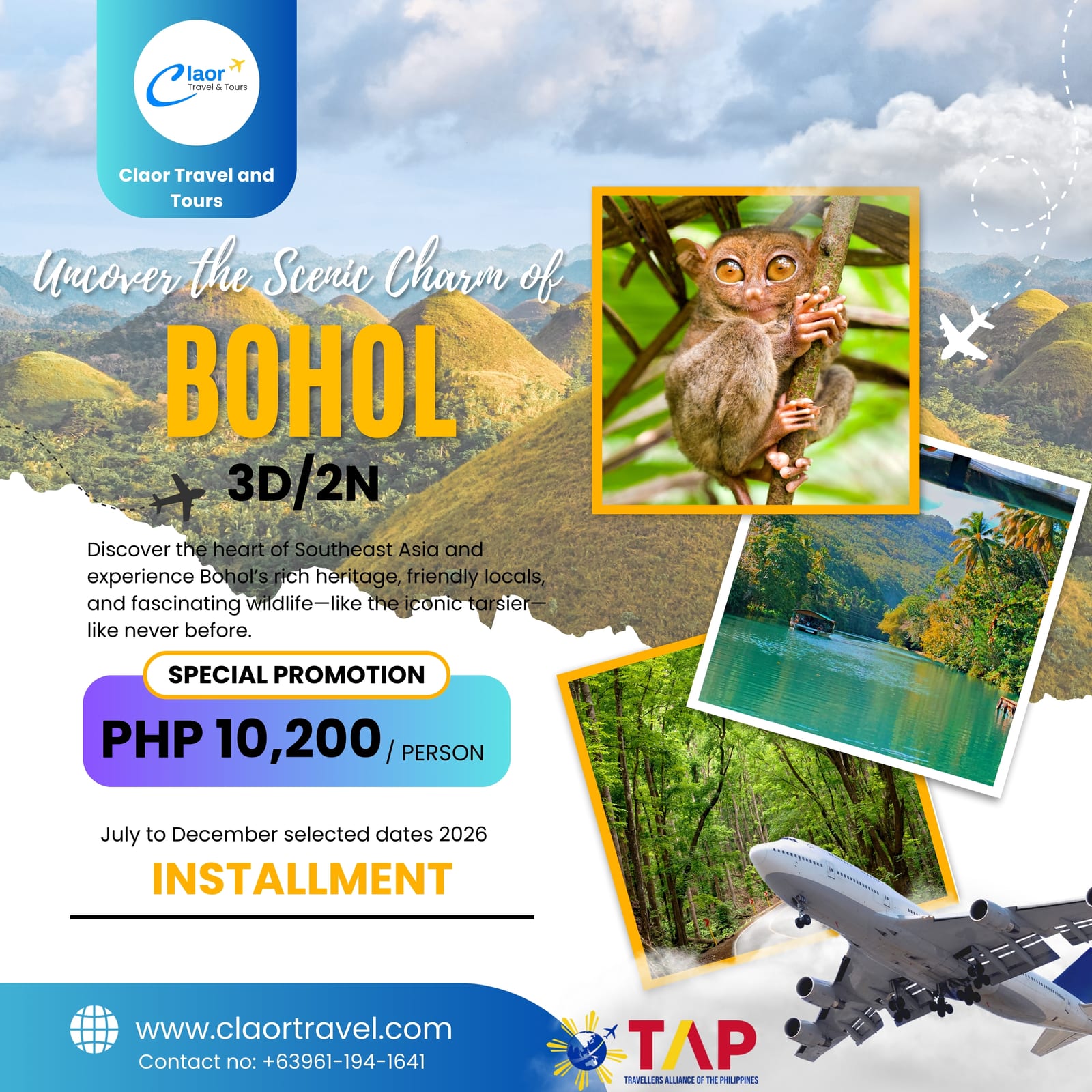 Bohol tour package | Claor Travel & Tours