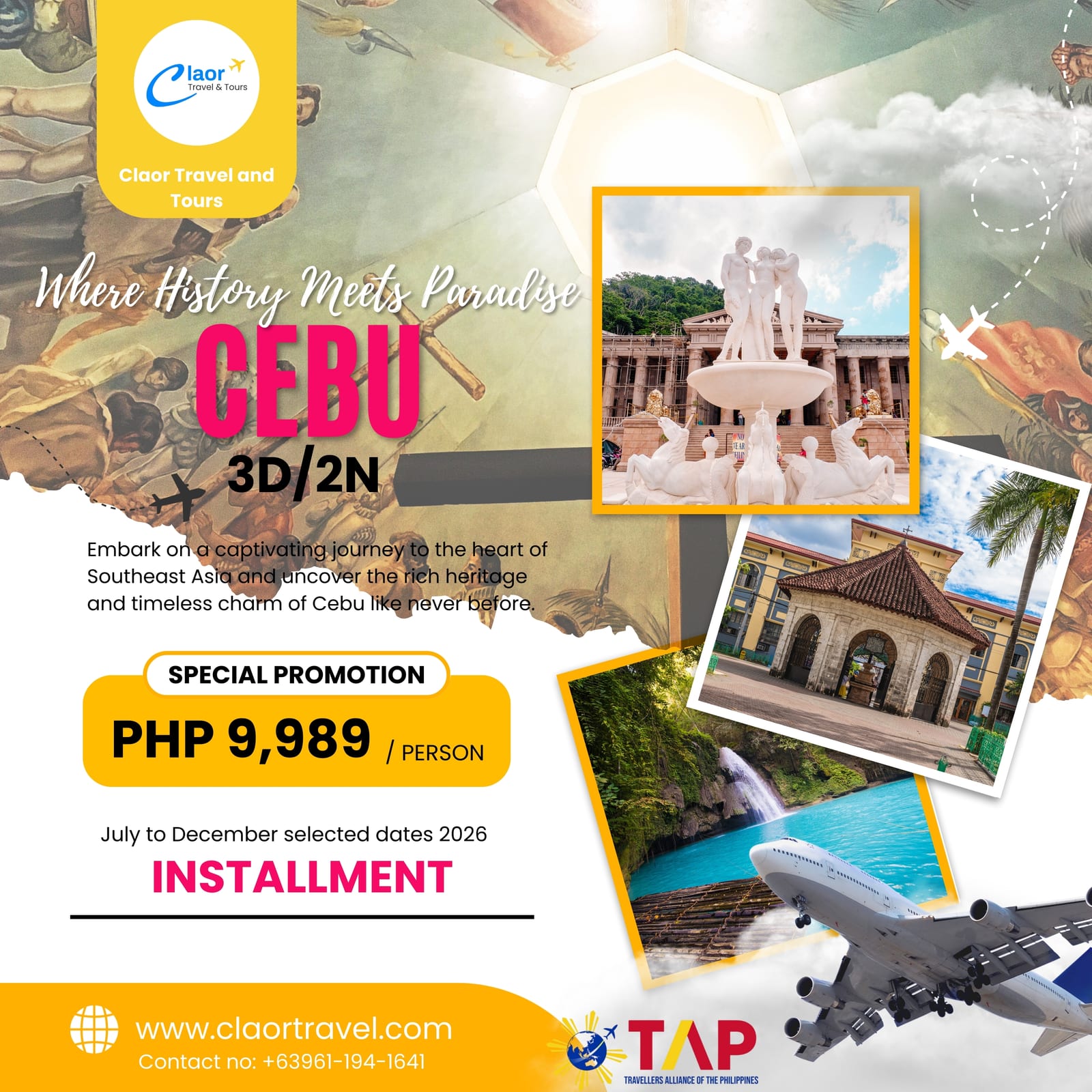 Cebu tour package | Claor Travel & Tours