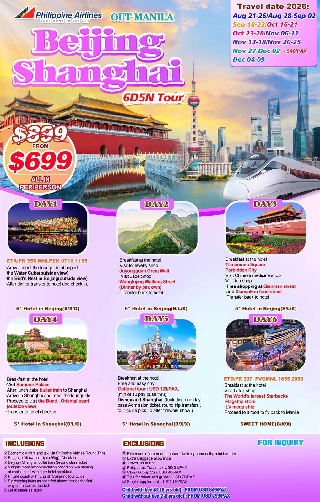 China tour package — Bjsh | Claor Travel & Tours