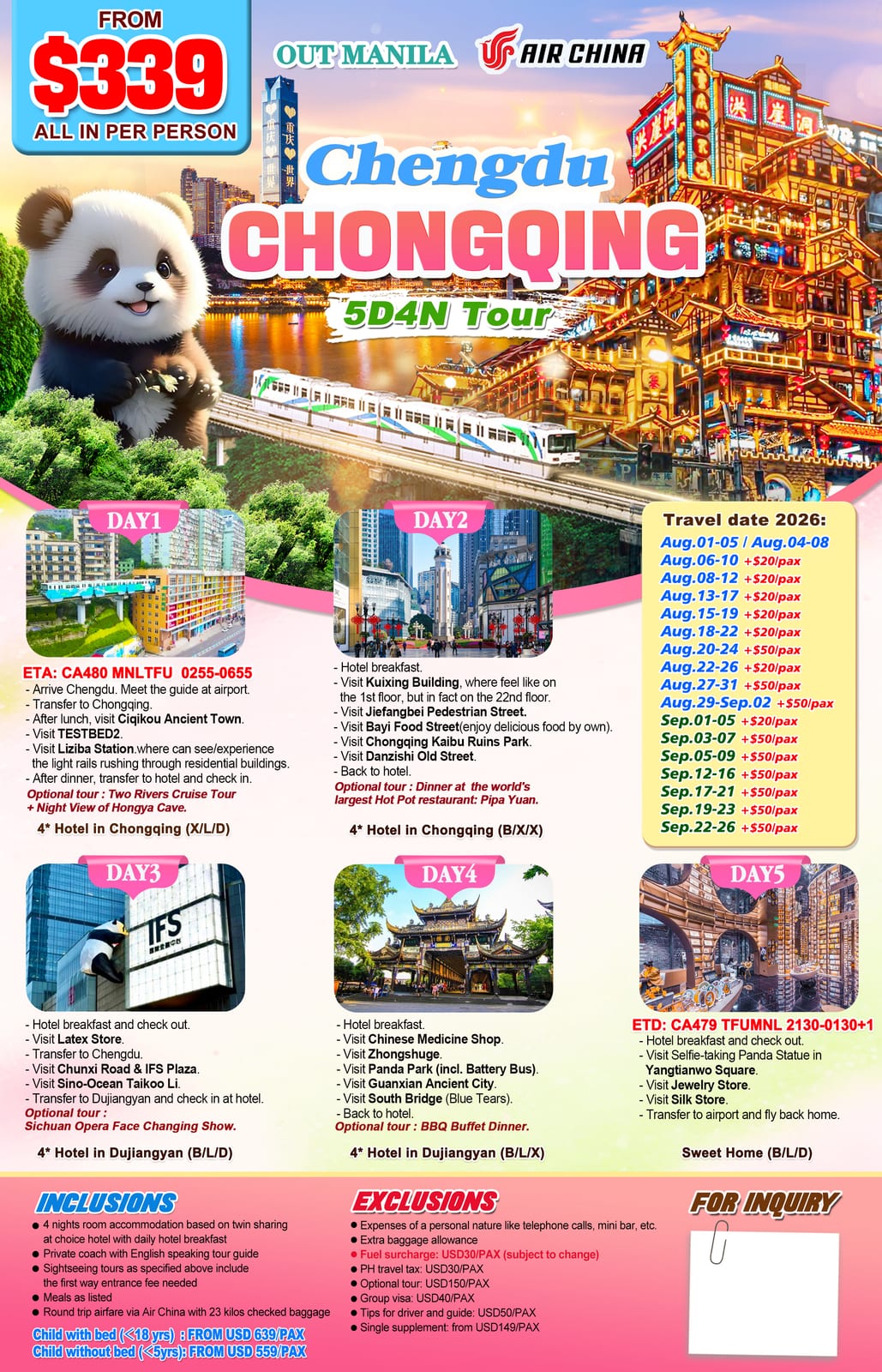 China tour package | Claor Travel & Tours