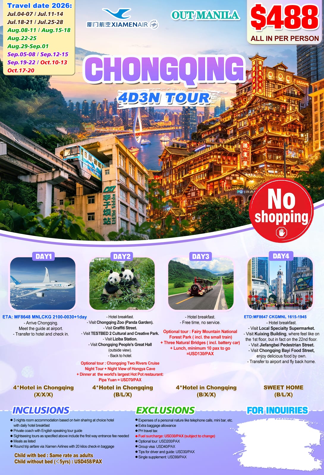 China tour package | Claor Travel & Tours