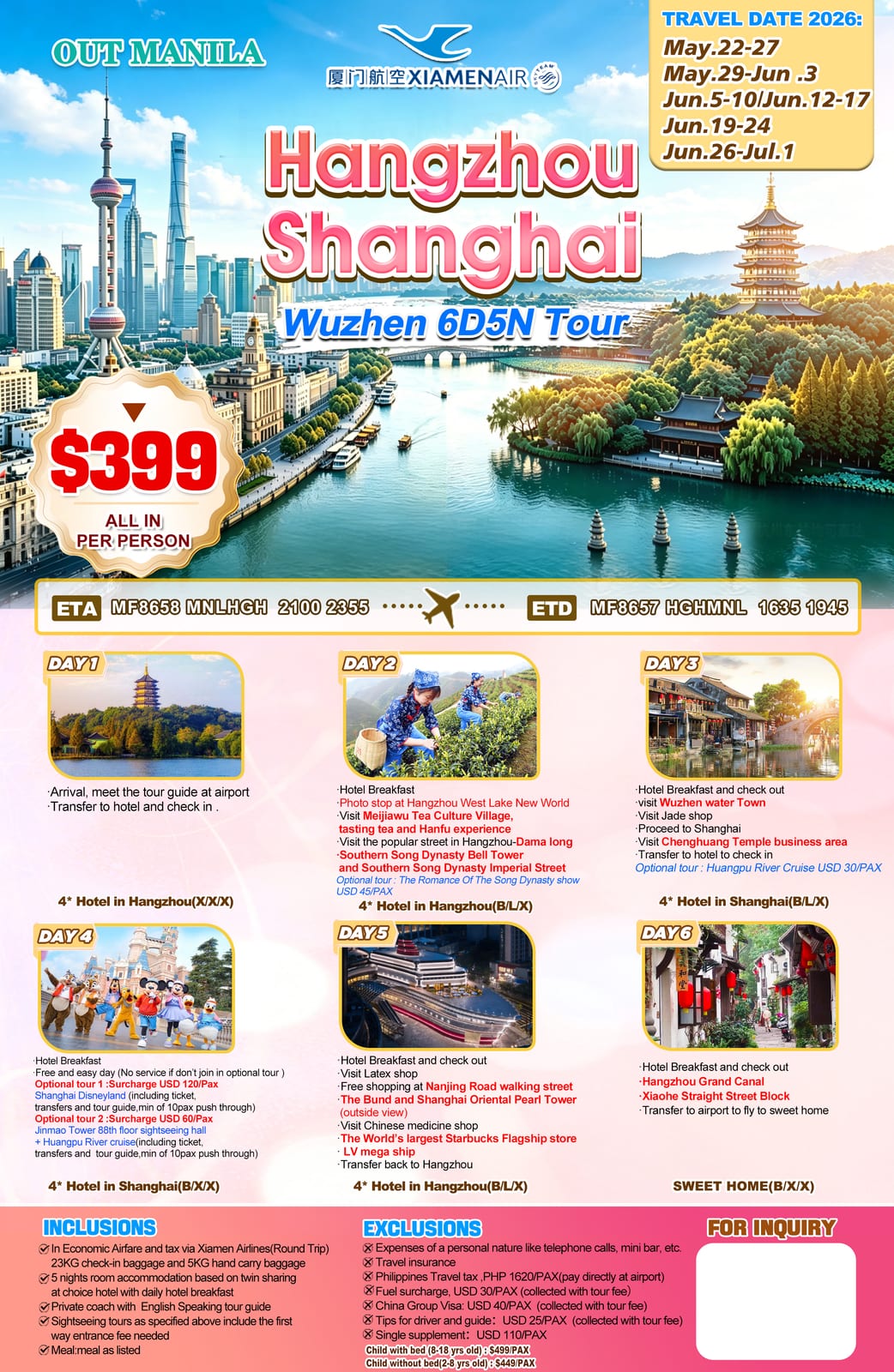 China tour package — Hsw | Claor Travel & Tours