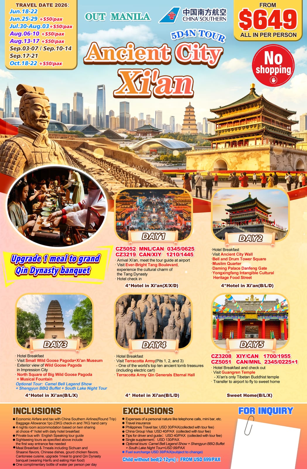 China tour package — Xiy | Claor Travel & Tours