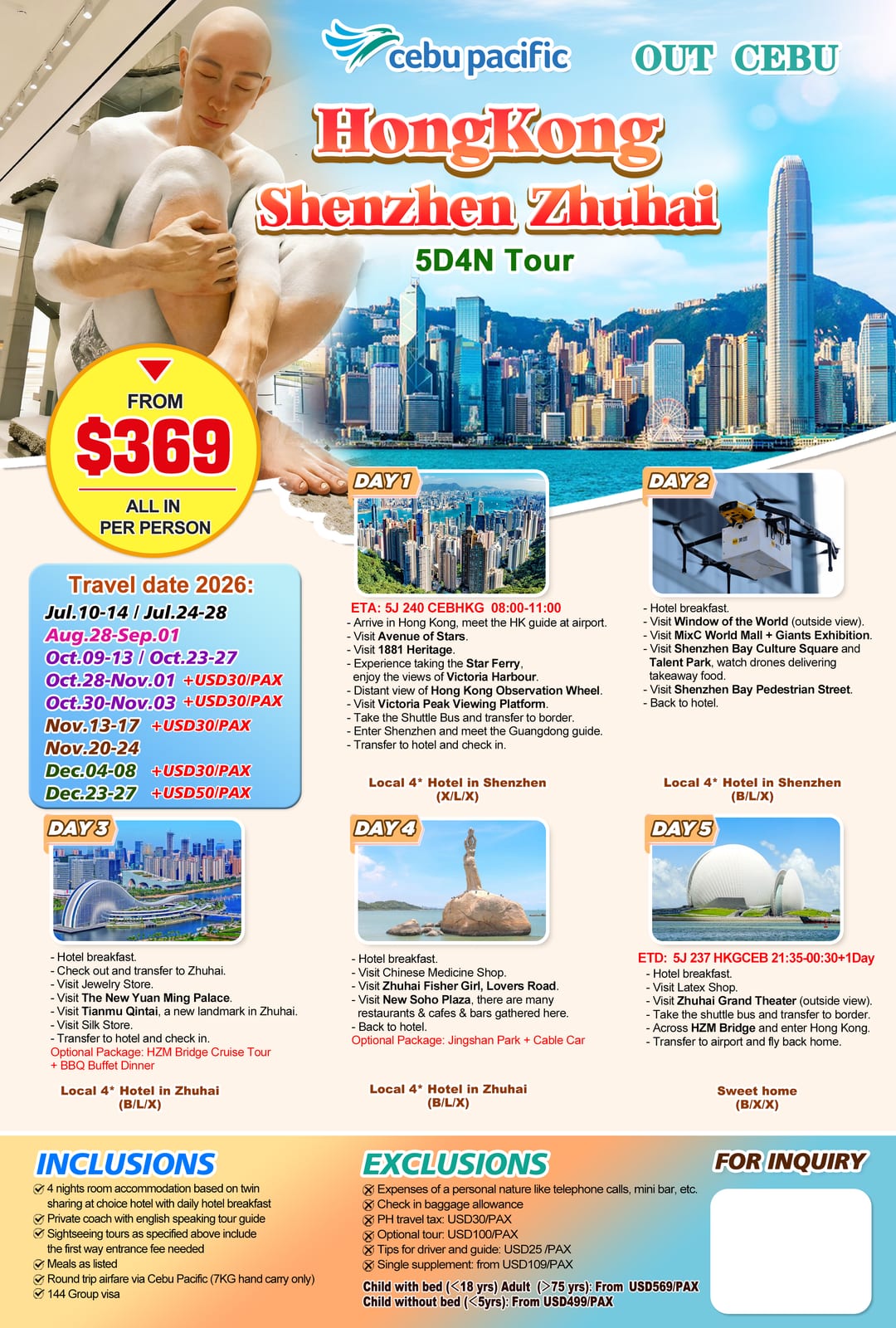 Hong Kong tour package — Cbhk | Claor Travel & Tours
