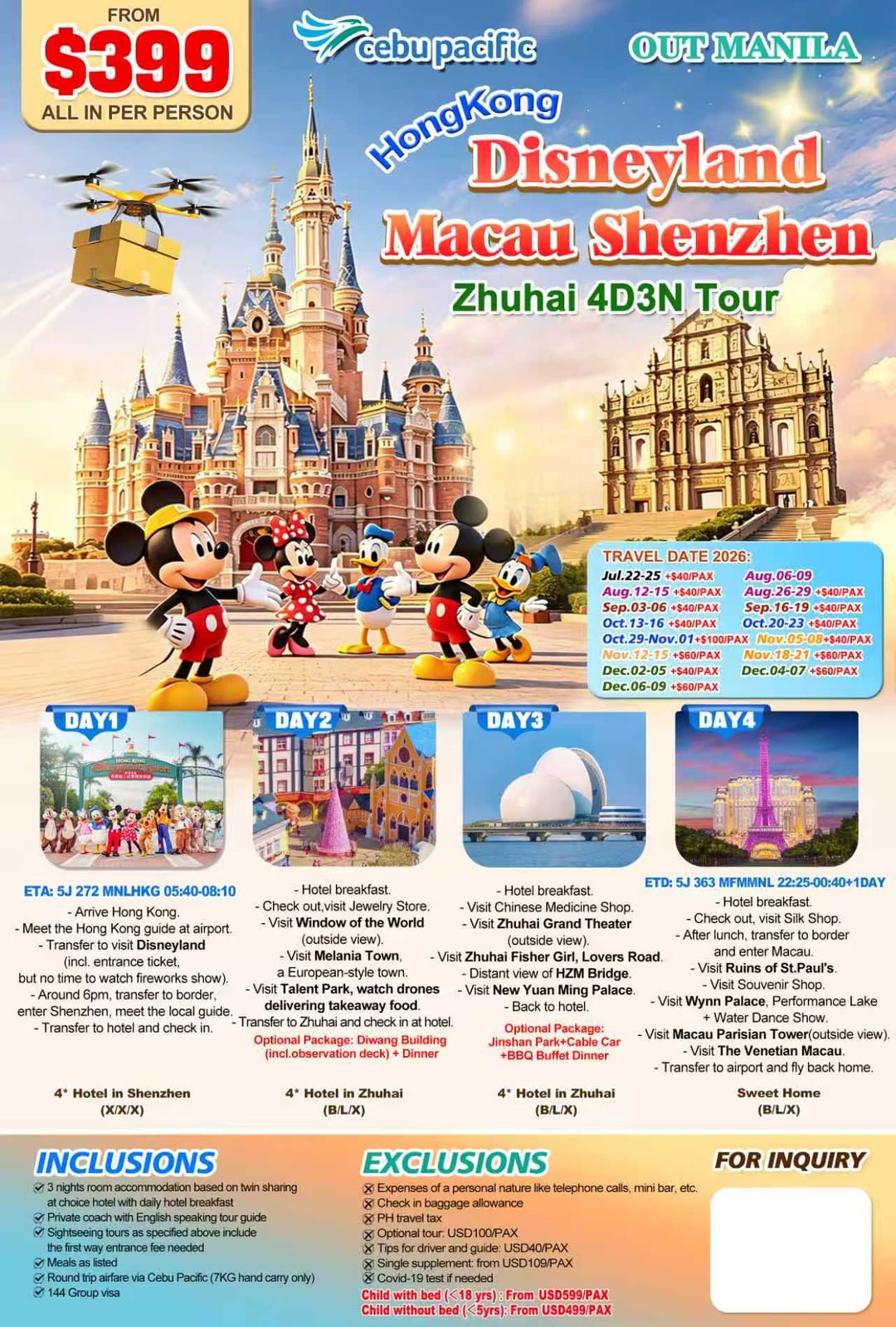 Hong Kong tour package — Dhm | Claor Travel & Tours