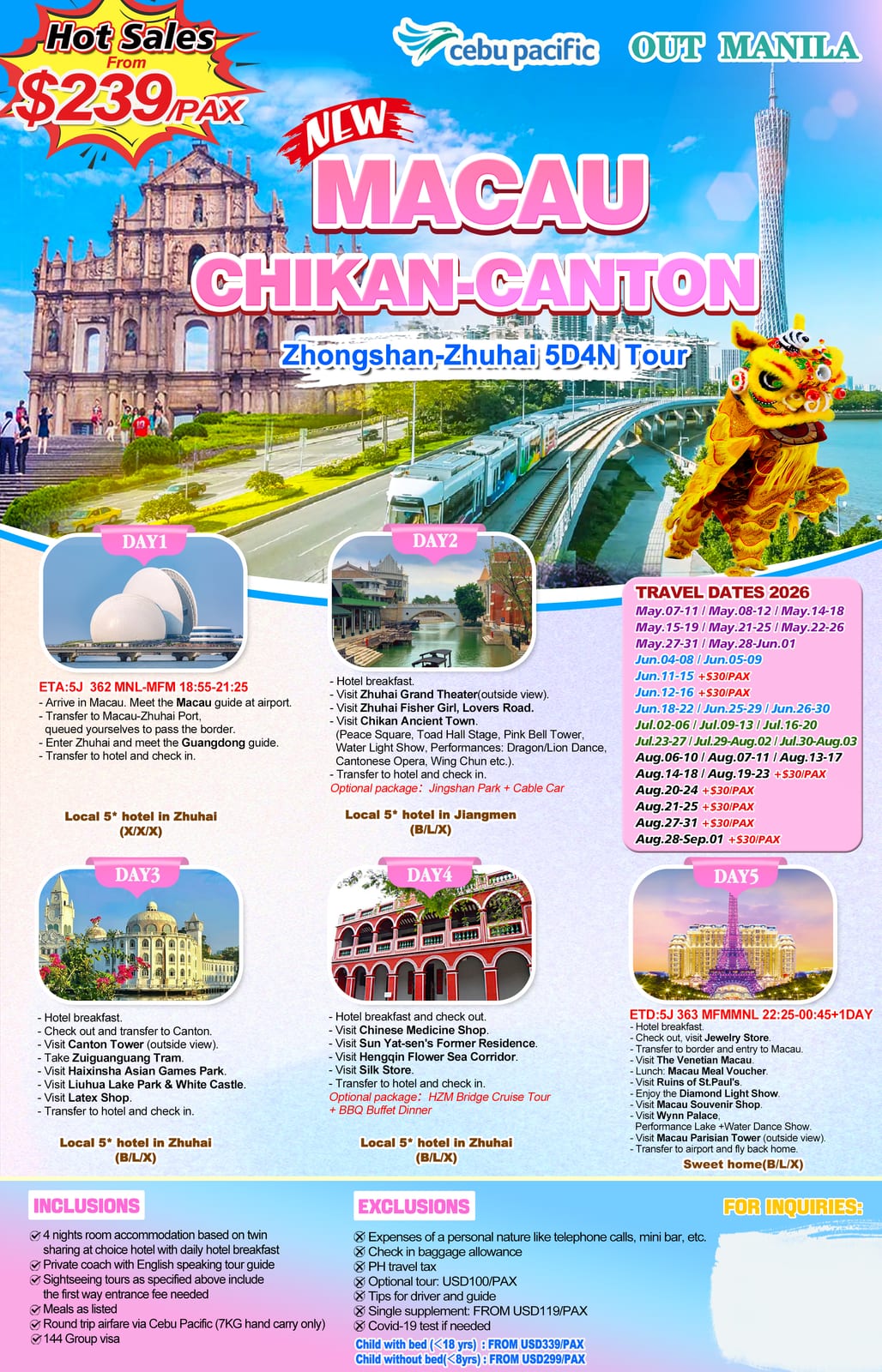 Hong Kong tour package | Claor Travel & Tours