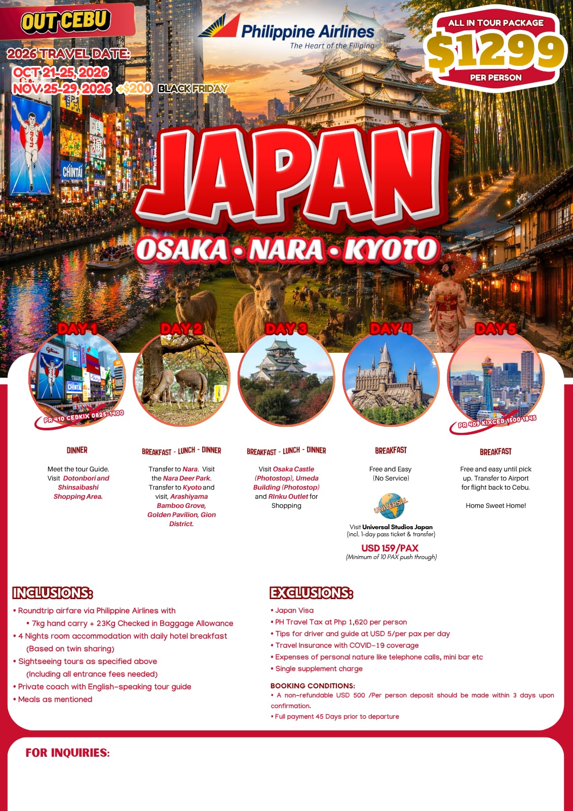 Japan tour package — Philippines Jyp | Claor Travel & Tours