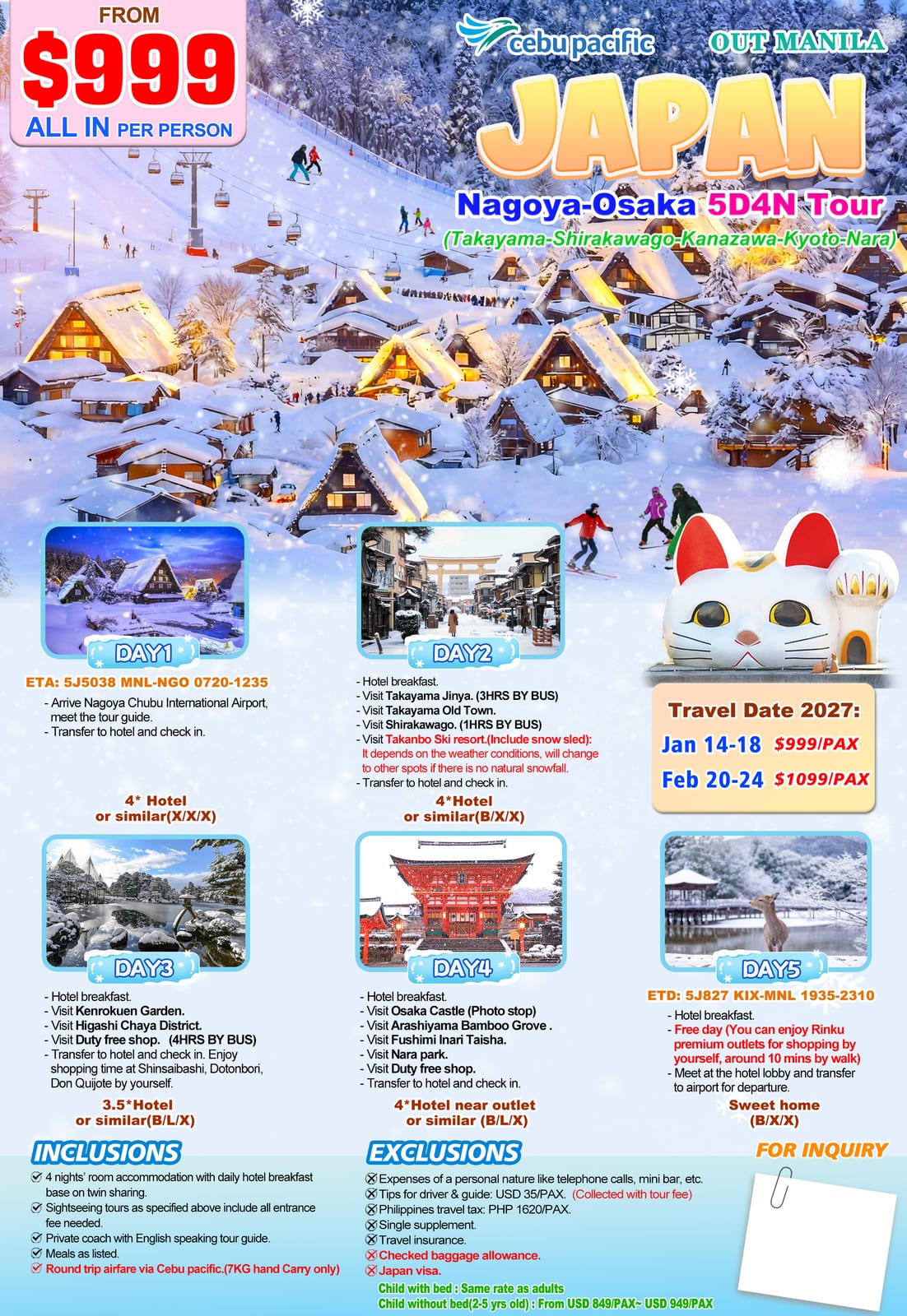 Japan tour package — Uosjp | Claor Travel & Tours