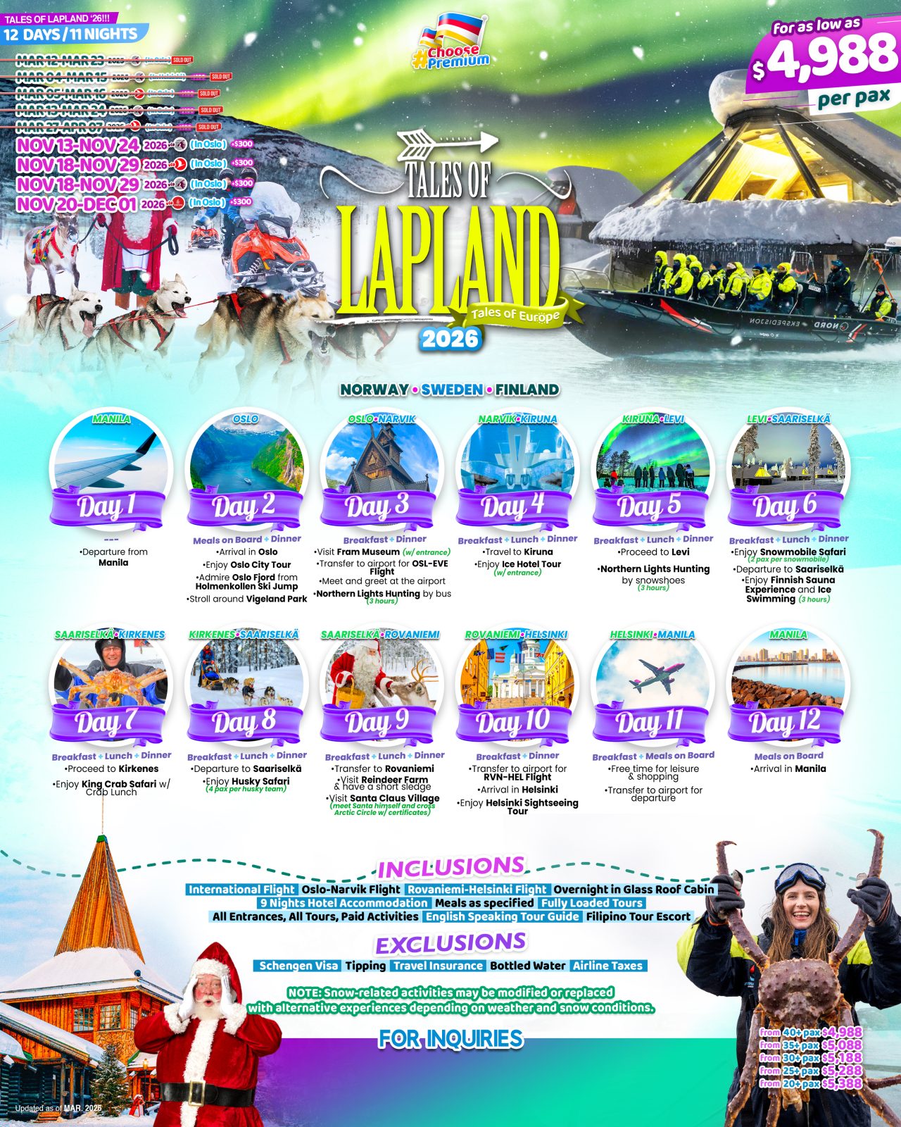 Lapland tour package 1 — Claor Travel