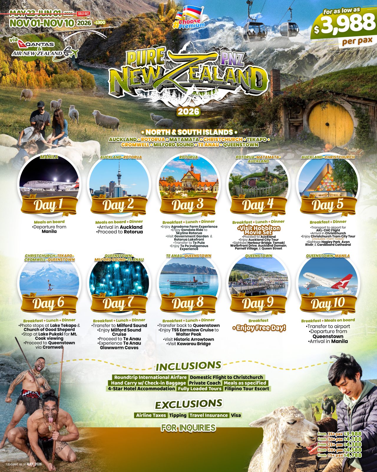New Zealand tour package 1 — Claor Travel