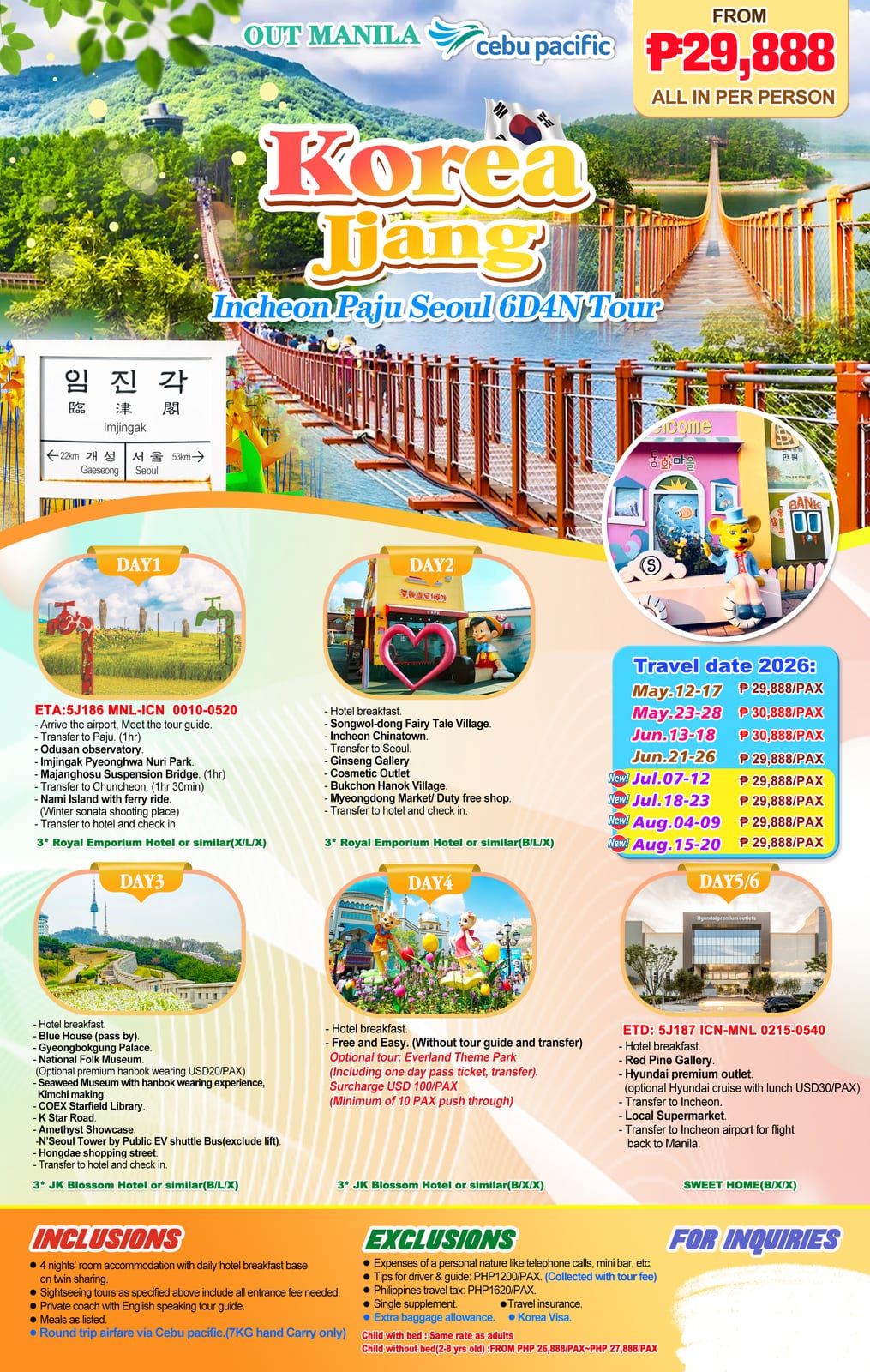 South Korea tour package — Uoskr | Claor Travel & Tours