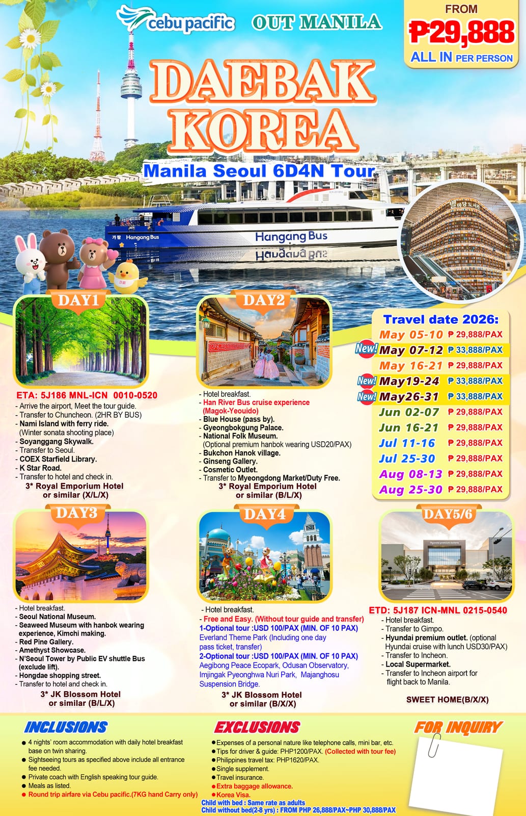 South Korea tour package — Uoskr | Claor Travel & Tours