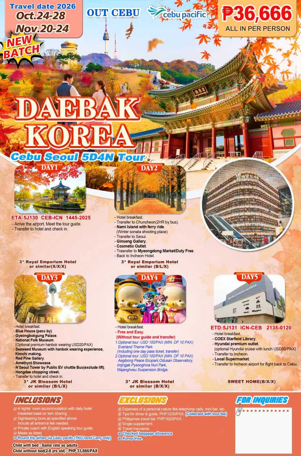 South Korea tour package — Uoskr | Claor Travel & Tours
