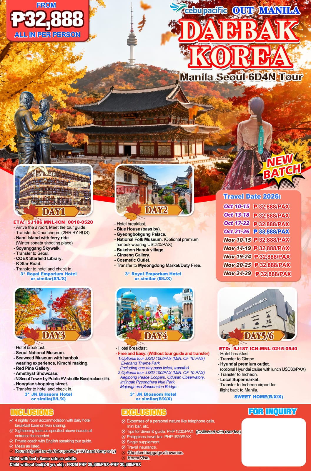 South Korea tour package — Uoskr | Claor Travel & Tours