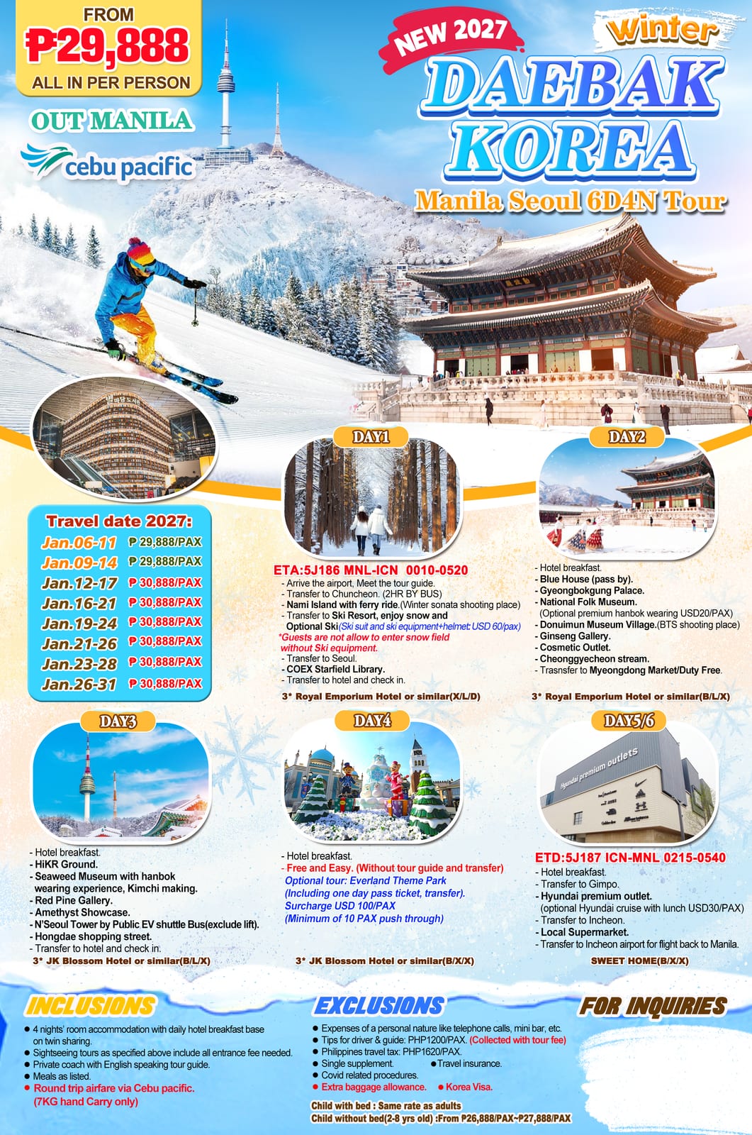 South Korea tour package — Uoskr | Claor Travel & Tours