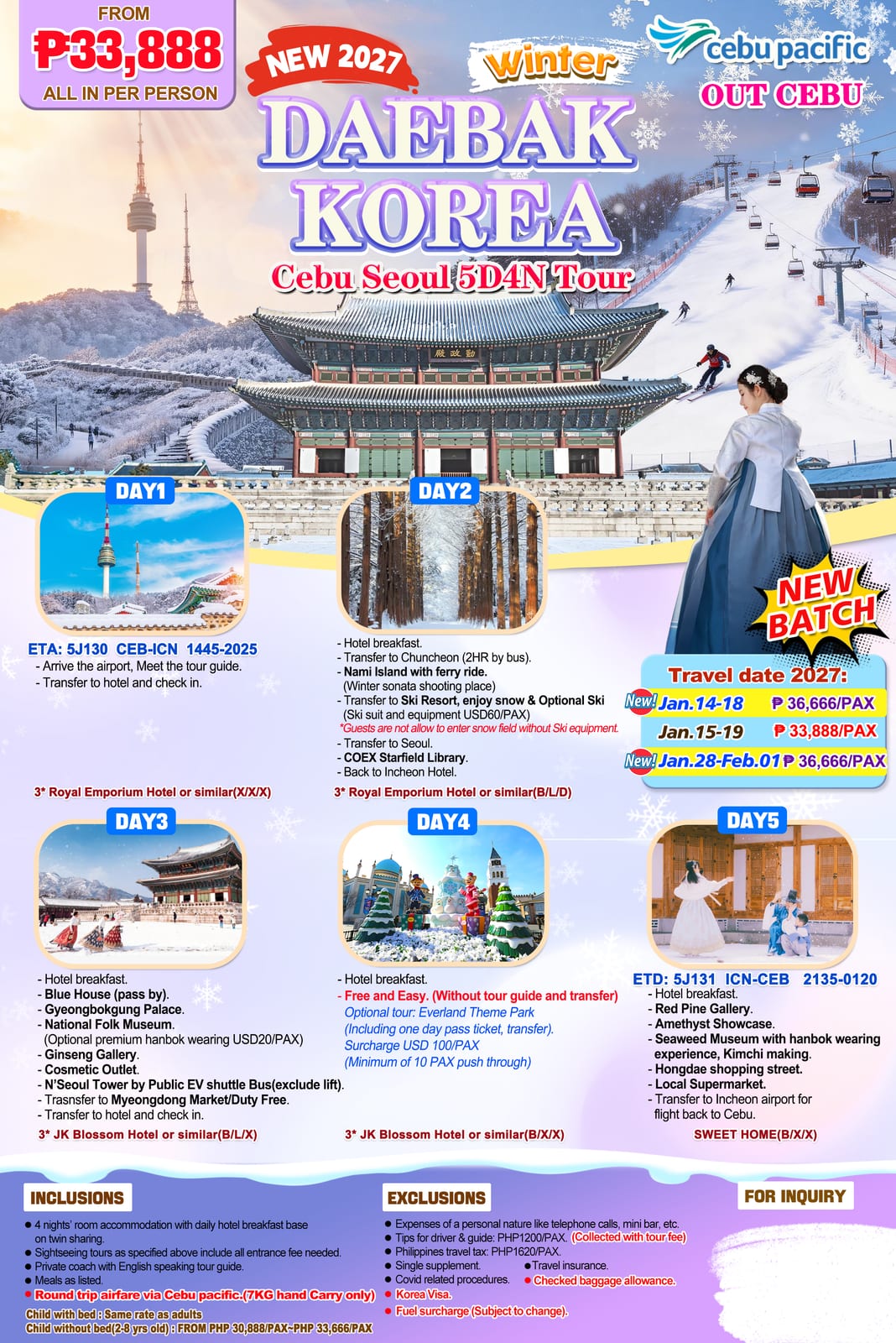 South Korea tour package — Uoskr | Claor Travel & Tours