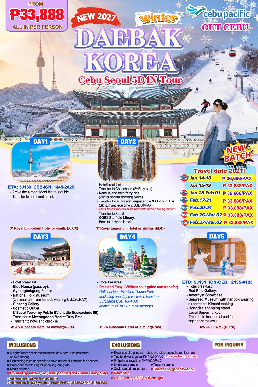 South Korea tour package — Uoskr | Claor Travel & Tours
