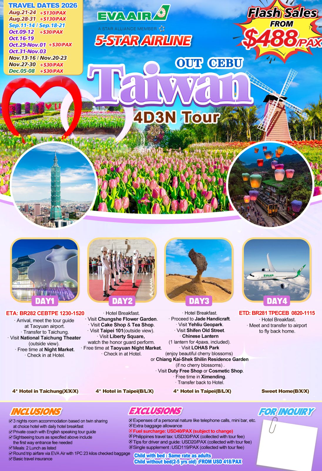 Taiwan tour package 2 — Claor Travel