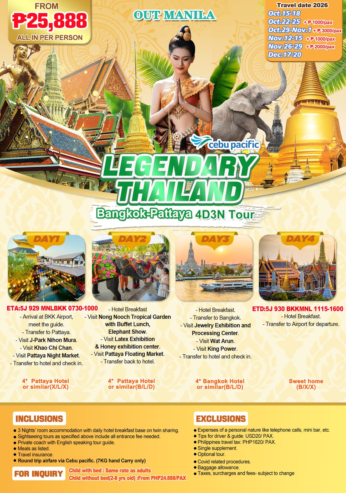 Thailand tour package — Uostl | Claor Travel & Tours