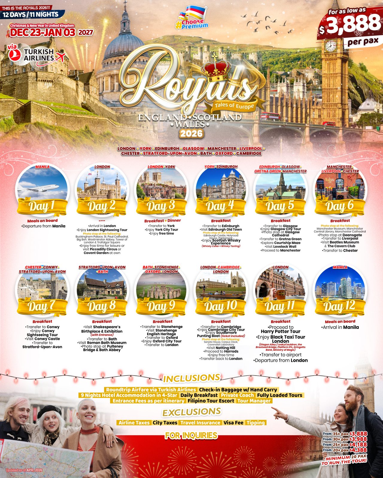 United Kingdom tour package 1 — Claor Travel