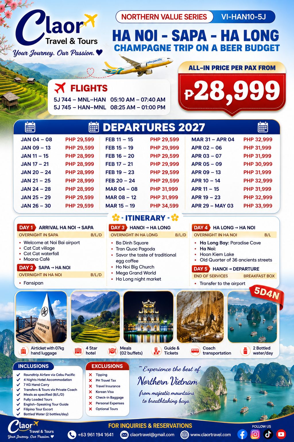 Vietnam tour package 3 — Claor Travel